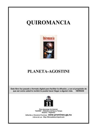 Planeta agostini - quiromancia