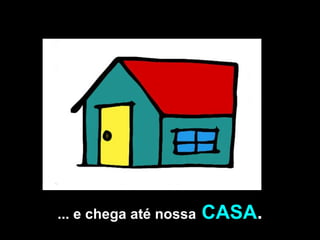 ... e chega até nossa   CASA . 