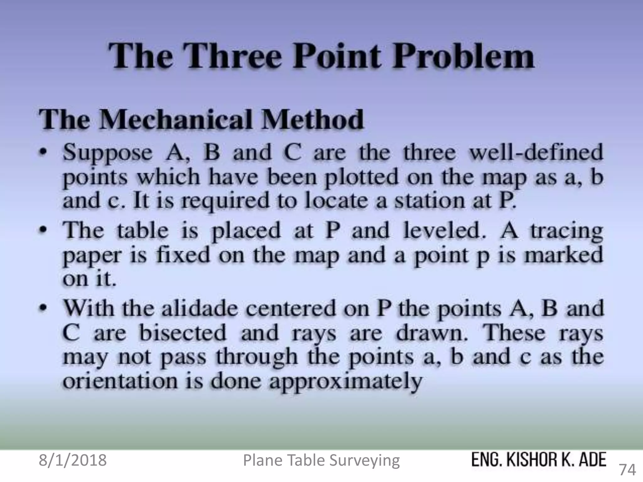 8/1/2018 Plane Table Surveying
74
 