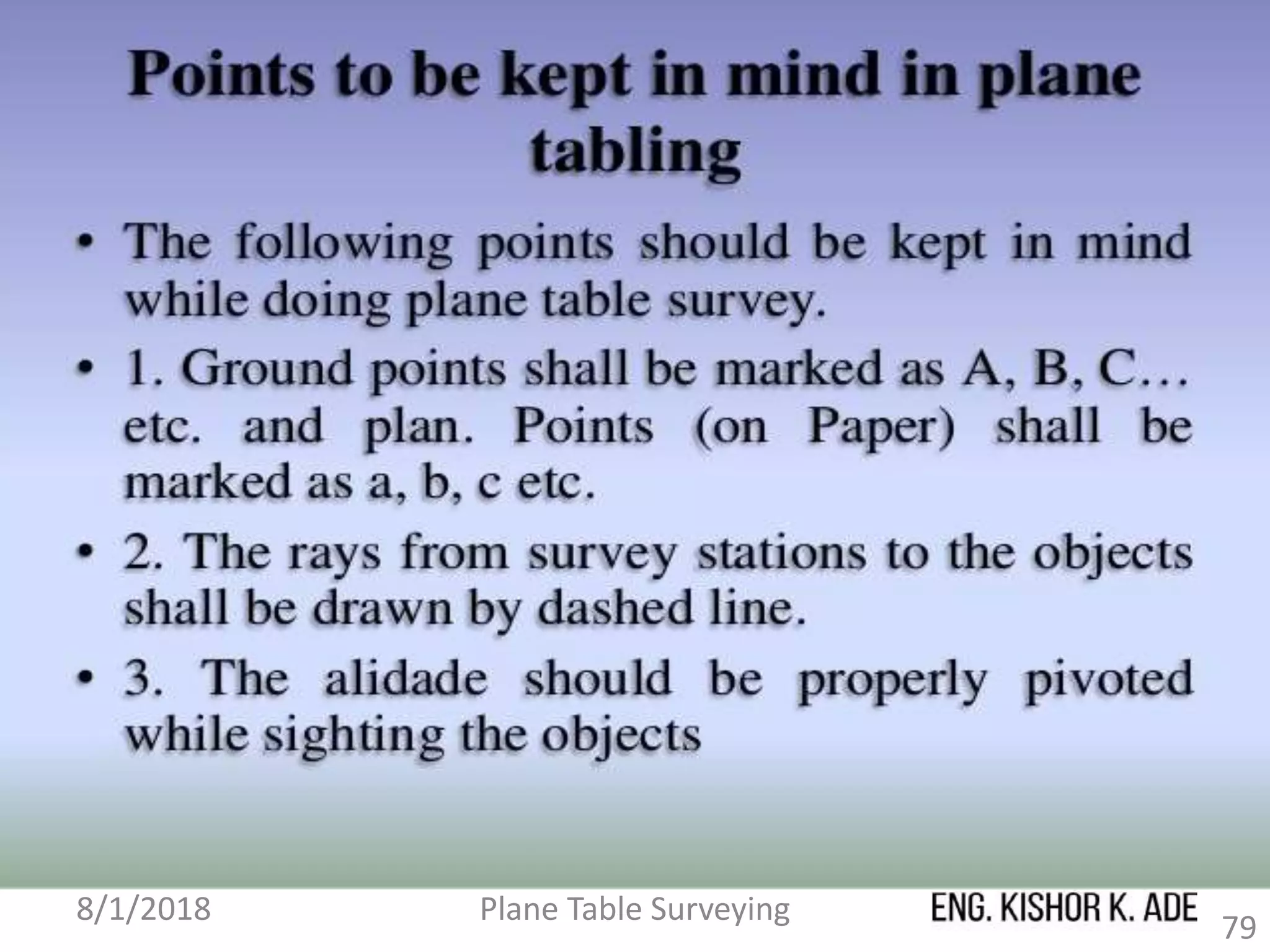8/1/2018 Plane Table Surveying
79
 