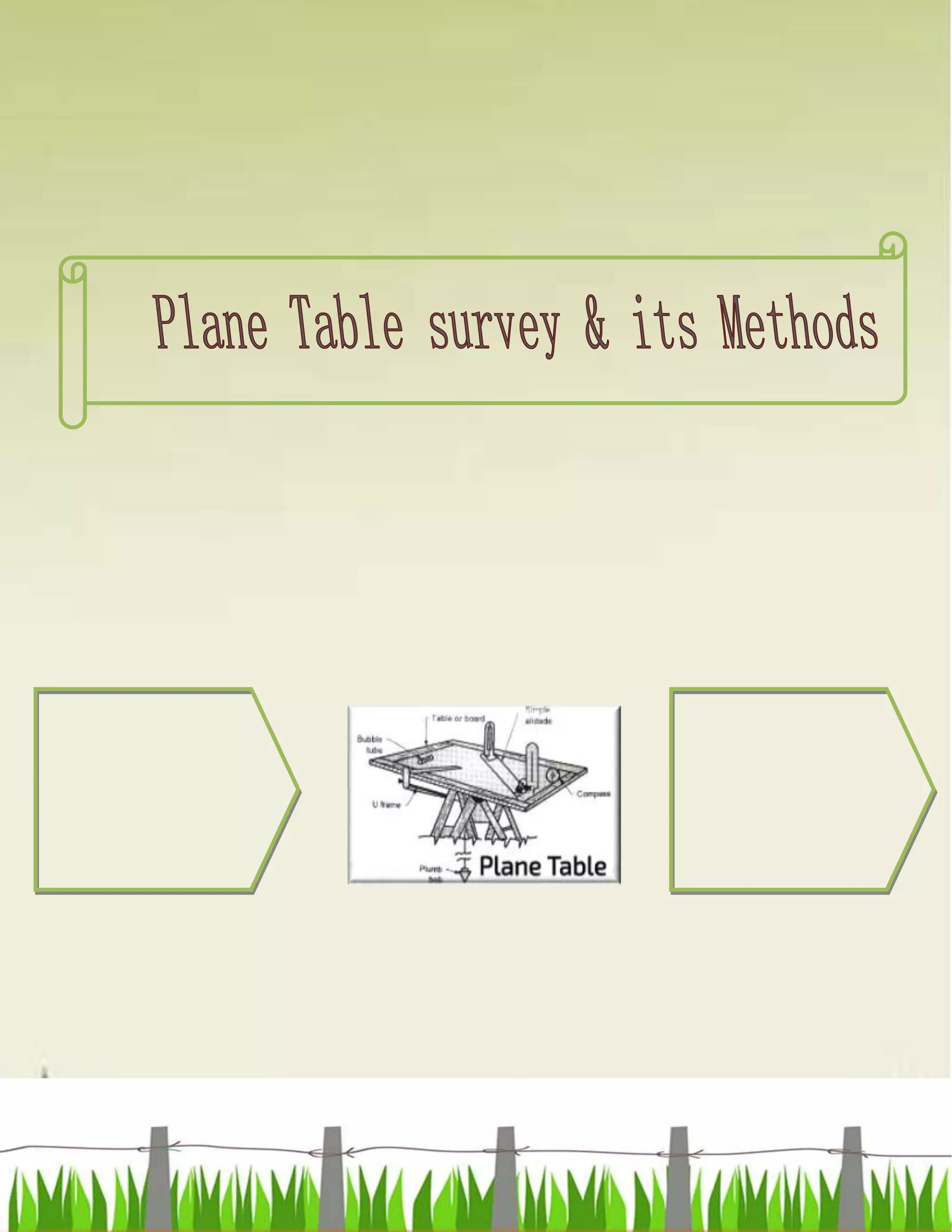 Plane table survey | DOCX