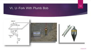 VI. U-Fork With Plumb Bob
30 April 2017
14
 