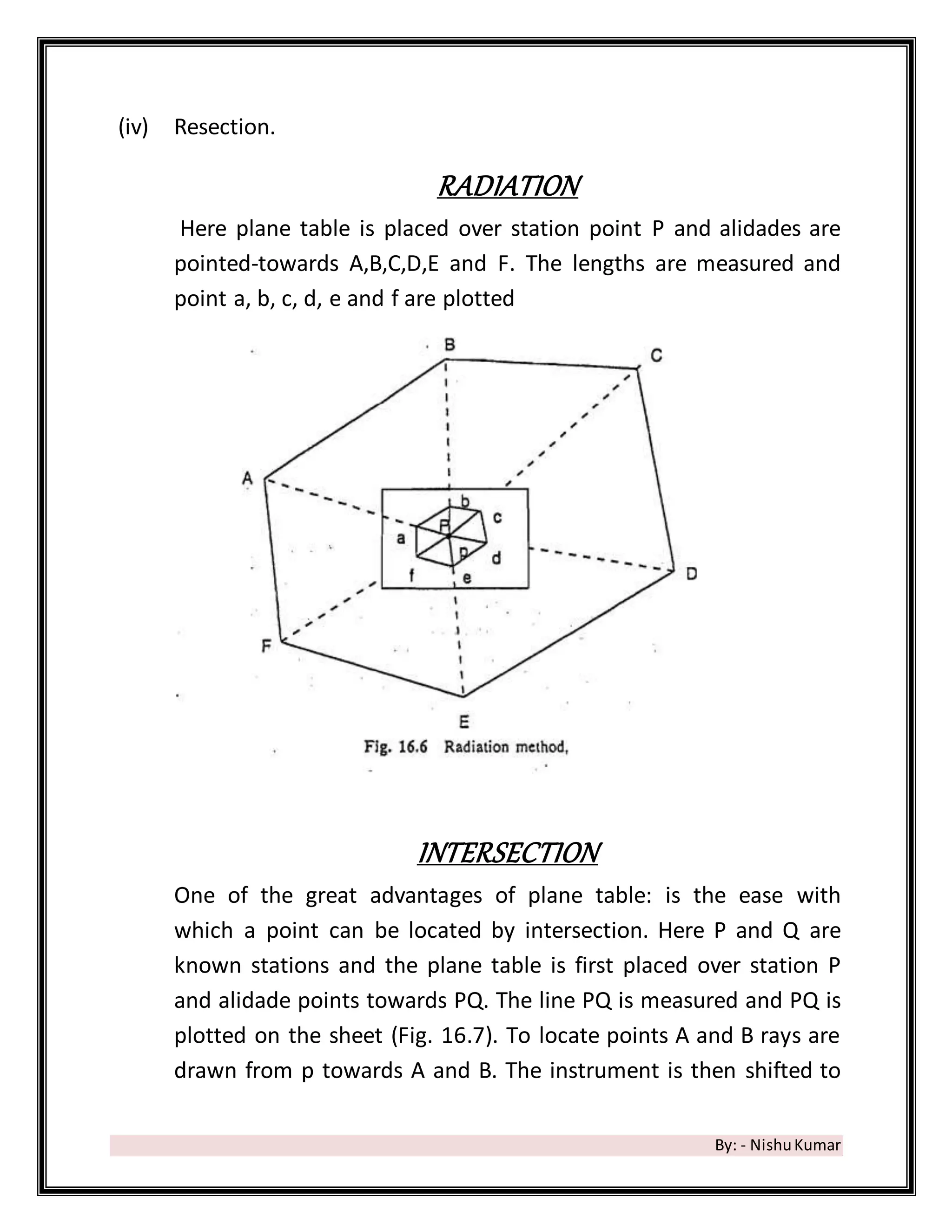 Plane table surveying | DOCX