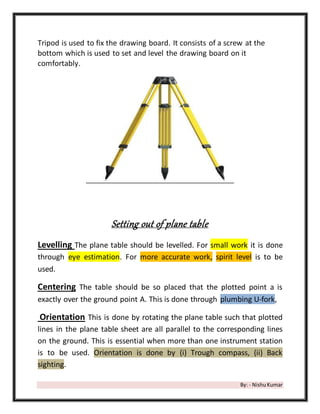 Plane table surveying | DOCX