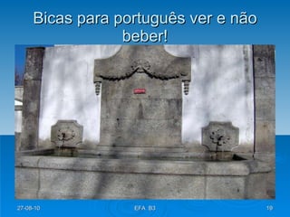 Bicas para português ver e não beber! 27-08-10 EFA  B3 
