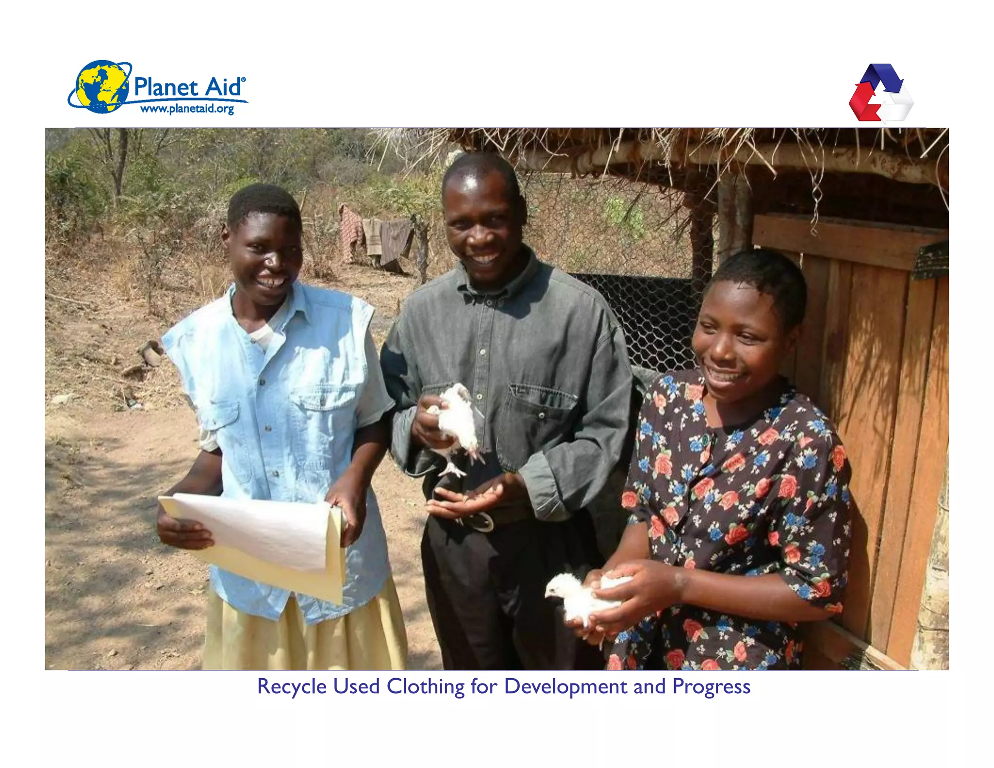 Recycle Used Clothing for Development and Progress
 