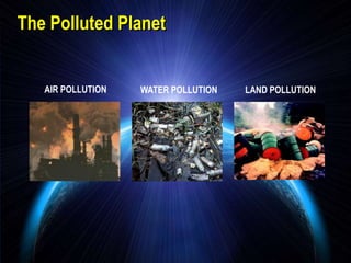 Rapid melting of glaciers70% of heat from the sunabsorbed by Earth
