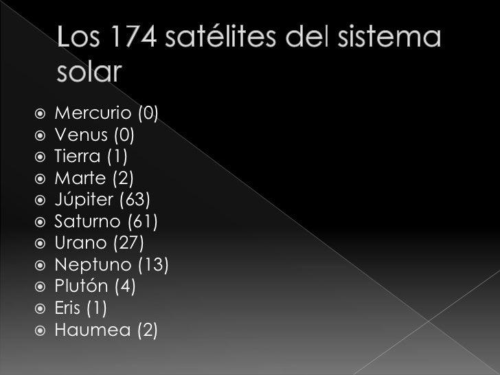 y satelites naturales