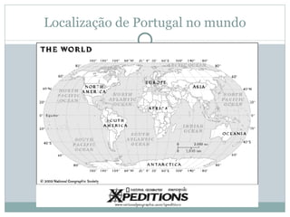 Localização de Portugal no mundo 