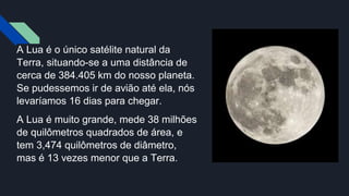 Aula expositiva sobre o planeta Terra e o seu satélite natural. | PPTX