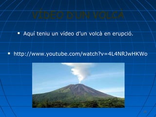 VÍDEO D’UN VOLCÀ




Aquí teniu un vídeo d’un volcà en erupció.

http://www.youtube.com/watch?v=4L4NRJwHKWo

24

 