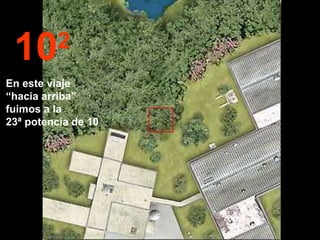 10 2 En este viaje  “hacia arriba” fuimos a la  23ª potencia de 10 
