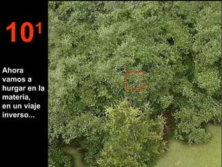 10 1 Ahora vamos a hurgar en la materia,  en un viaje inverso...  