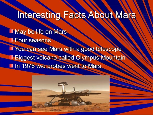 What are some interesting facts about Mars?