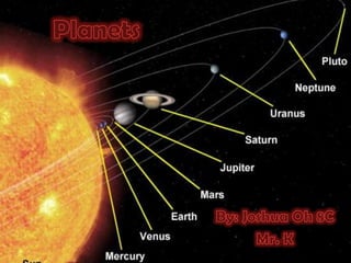 Planets By: Joshua Oh 8C Mr. K 