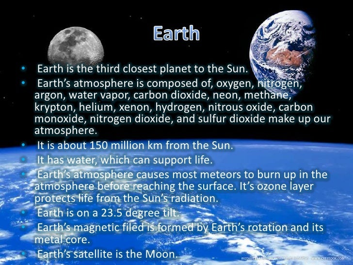 3rd closest planet to the sun