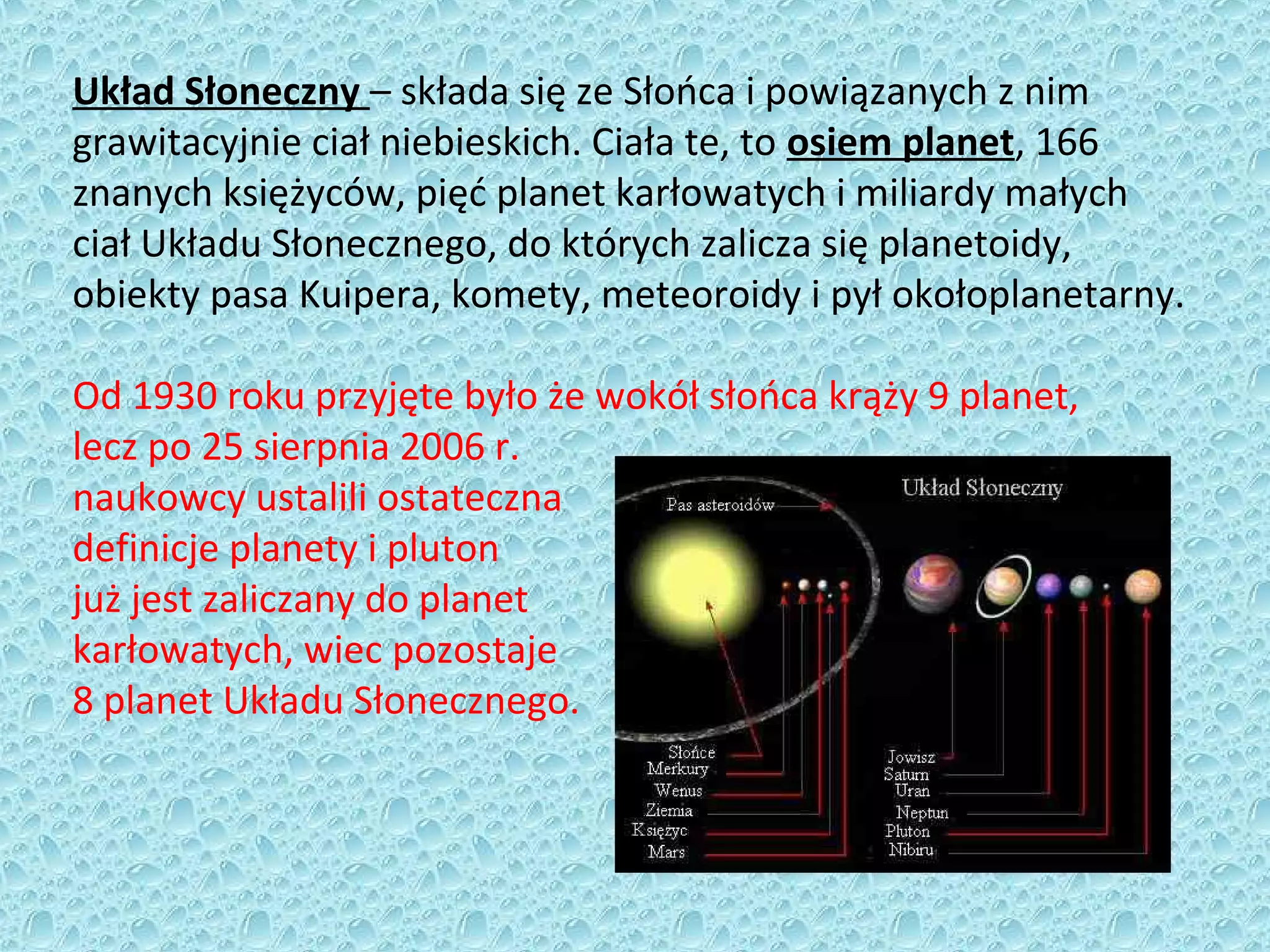 Najmniejsza Planeta Ukladu Sloneczmego Jest Sprawdzian Z Fizyki
