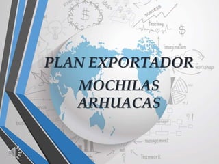 PLAN EXPORTADOR
MOCHILAS
ARHUACAS
 