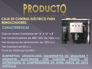 Plan Exportador Caja De Control Electrico