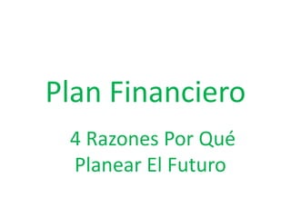 Plan Financiero