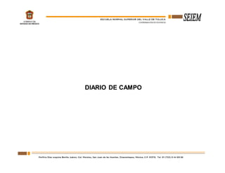 DIARIO DE CAMPO
 