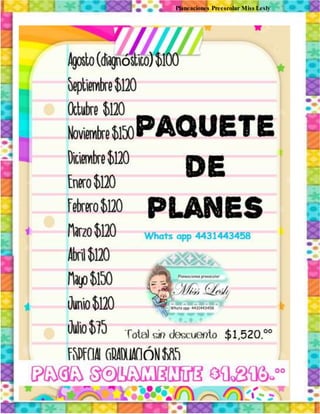 Planeaciones Preescolar Miss Lesly
 