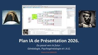 Plan IA de Présentation 2026.
Du passé vers le futur :
Généalogie, Psychogénéalogie et I.A.G.
Pierre Erol GIRAUDY
 