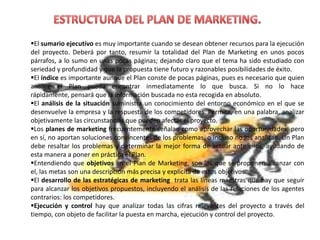 ETAPAS PARA LA ELABORACIÓN DE UN PLAN DE MARKETING 
