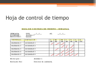 Hoja de control de tiempo

 