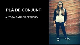 AUTORA: PATRICIA FERRERO
PLÀ DE CONJUNT
 