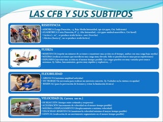 LAS CFB Y SUS SUBTIPOS

 