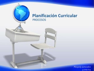 Planificación Curricular
PROCESOS
Mayuly Gonzalez
4-705-714