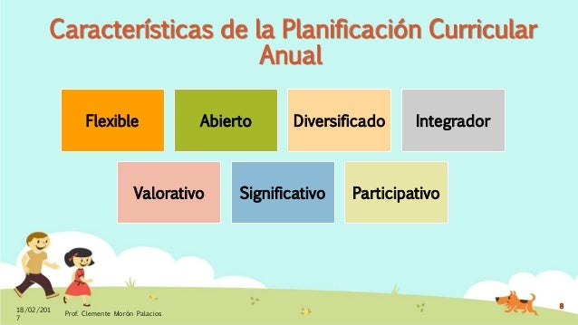 Planificación curricular 2017