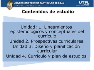 Contenidos de estudio 