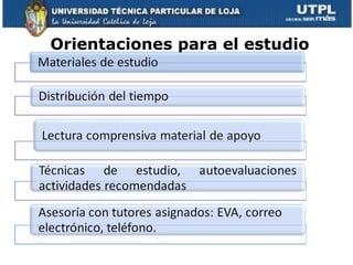 Orientaciones para el estudio 
