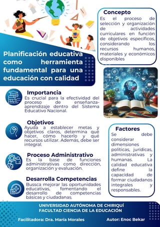 Importancia de la Planificación Educativa | PDF