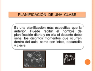 PLANIFICACIÓN  DE UNA  CLASE