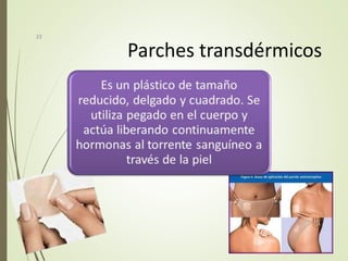 Parches transdérmicos
23
 