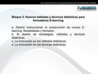 Capacitar al personal docente de la Institución.