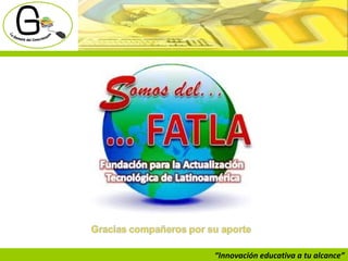 “ Innovación educativa a tu alcance” 