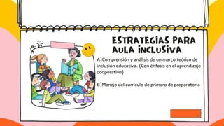 PLANIFICACIÓN PARA AULA inclusiva de nee | PDF