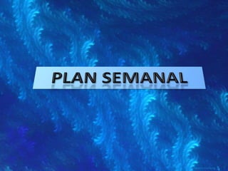 PLAN SEMANAL