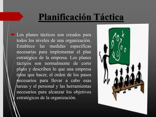 Planificación táctica operacional | PPTX