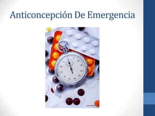 Anticoncepción De Emergencia
 