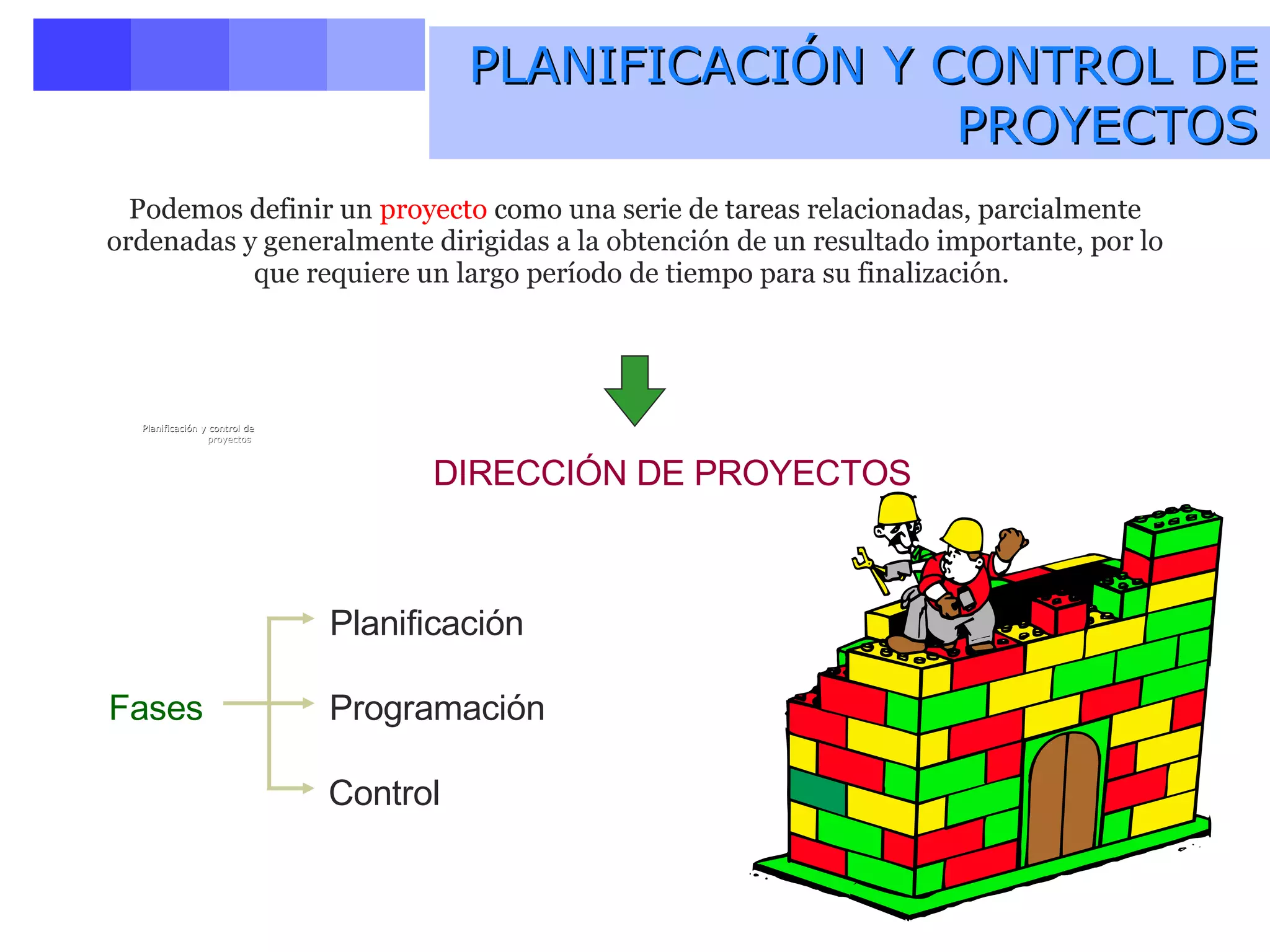 Planificación y Control de Proyectos | PPT | Descarga Gratuita