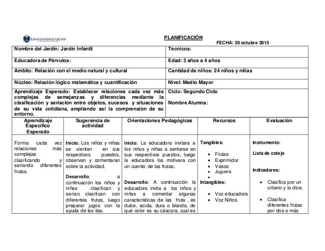 Planificacion 20 octubre