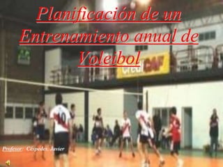 Planificación de un
       Entrenamiento anual de
              Voleibol



Profesor: Céspedes, Javier
 