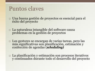 Planificación de proyectos de software | PDF