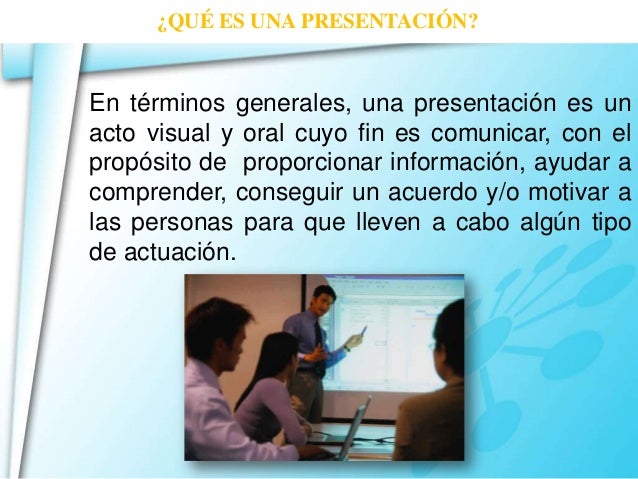 Planificacion de una presentacion efectiva