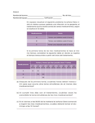 Anexo1
Nombre del alumno:_________________________________________ No.de lista:___________
Nombre del equipo:____________________ Calificación:__________
 